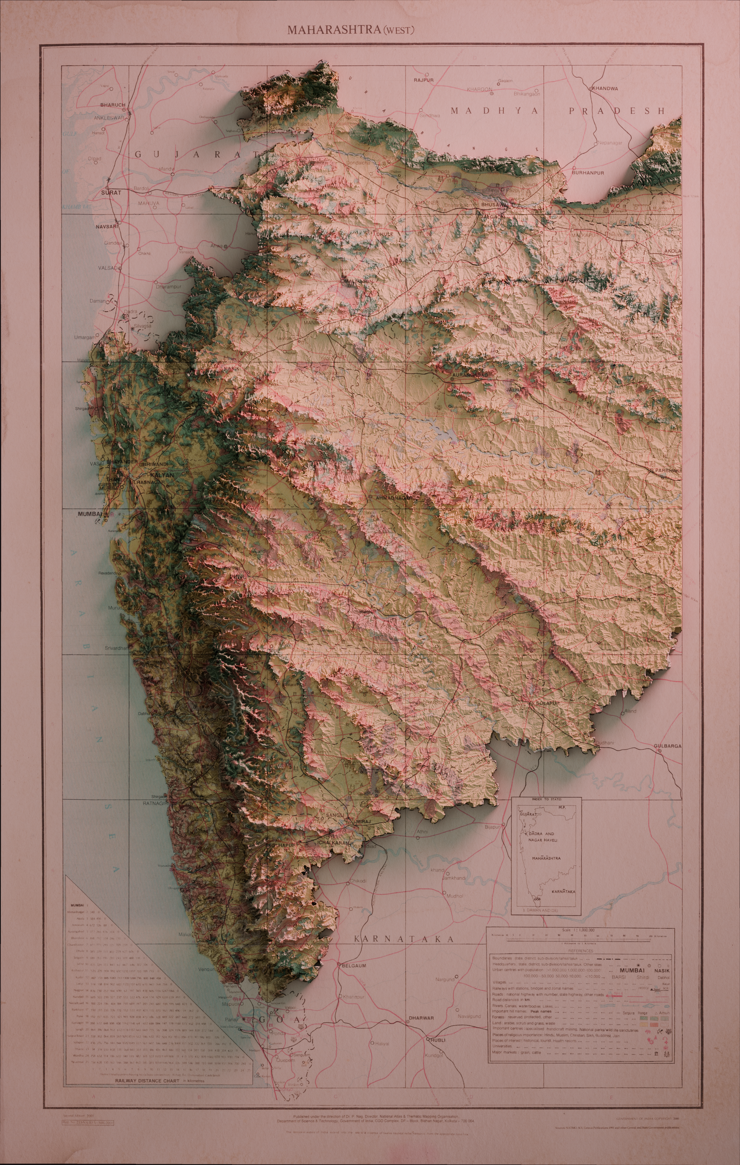 Maharashtra West Map Historical